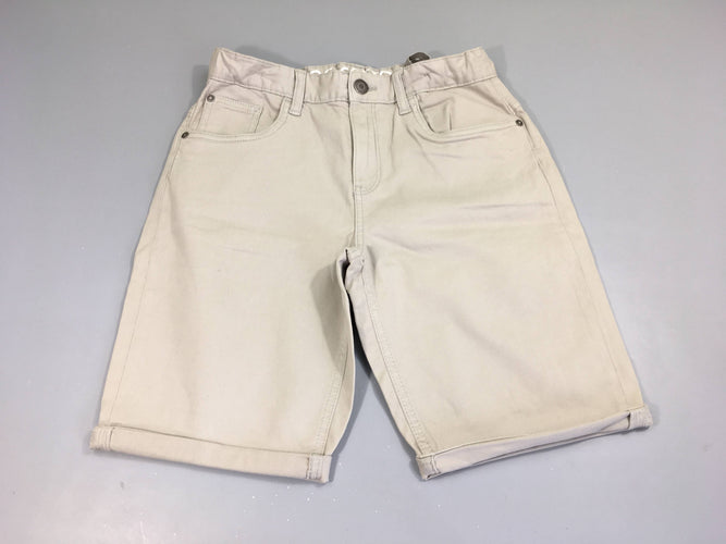 Bermuda jog cotton beige, moins cher chez Petit Kiwi