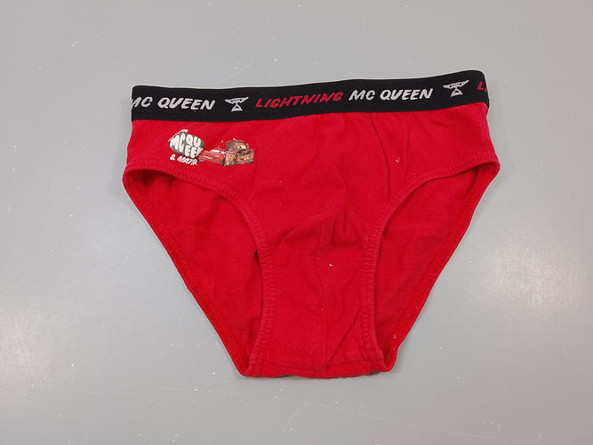 Slip rouge Cars, moins cher chez Petit Kiwi
