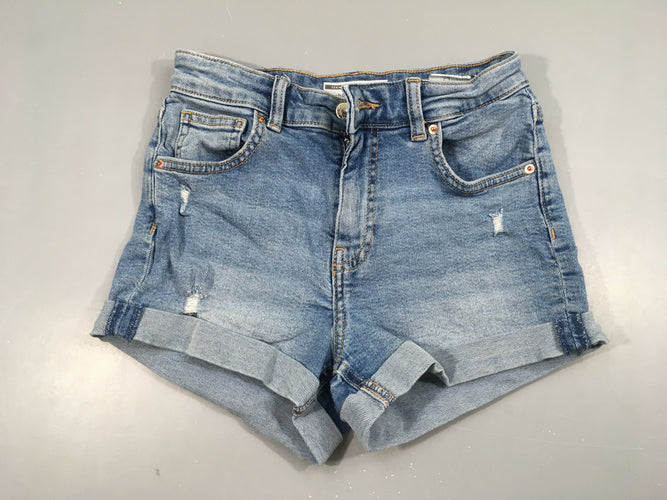 Short en jean clair à revers, 34, moins cher chez Petit Kiwi