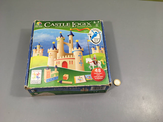 Complet s.mart games Castle Logix 3-7a, boite abimée, moins cher chez Petit Kiwi