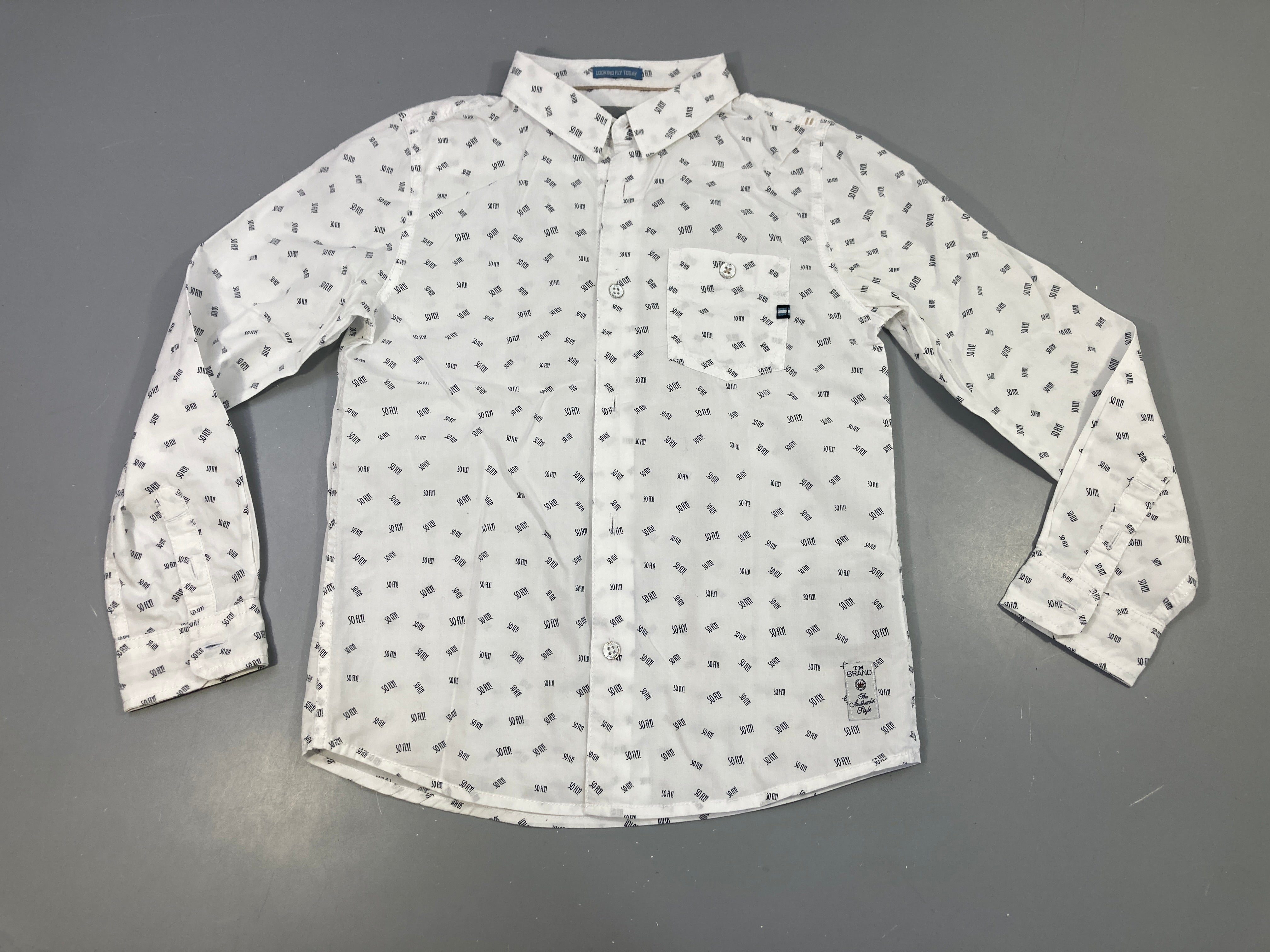 Chemise m.l blanche so fly!