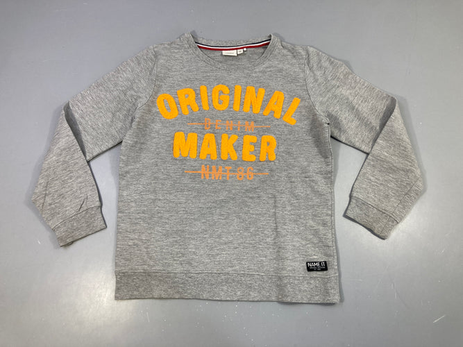 Sweat léger gris flammé original maker, moins cher chez Petit Kiwi