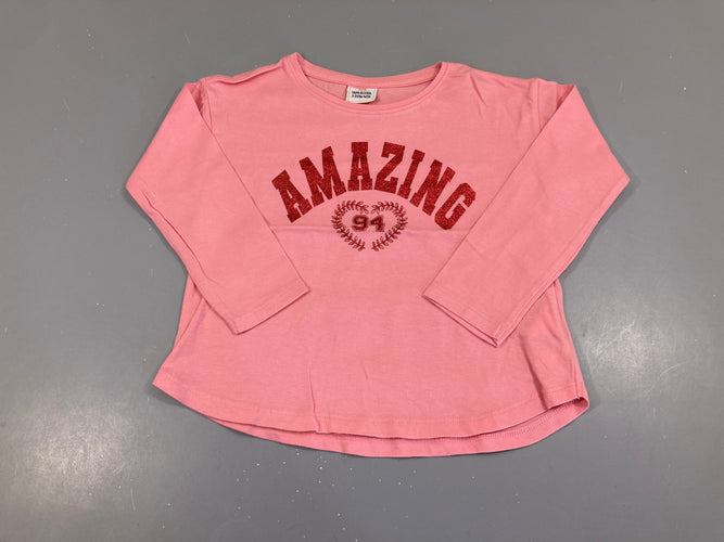 T-shirt m.l rose Amazing, moins cher chez Petit Kiwi