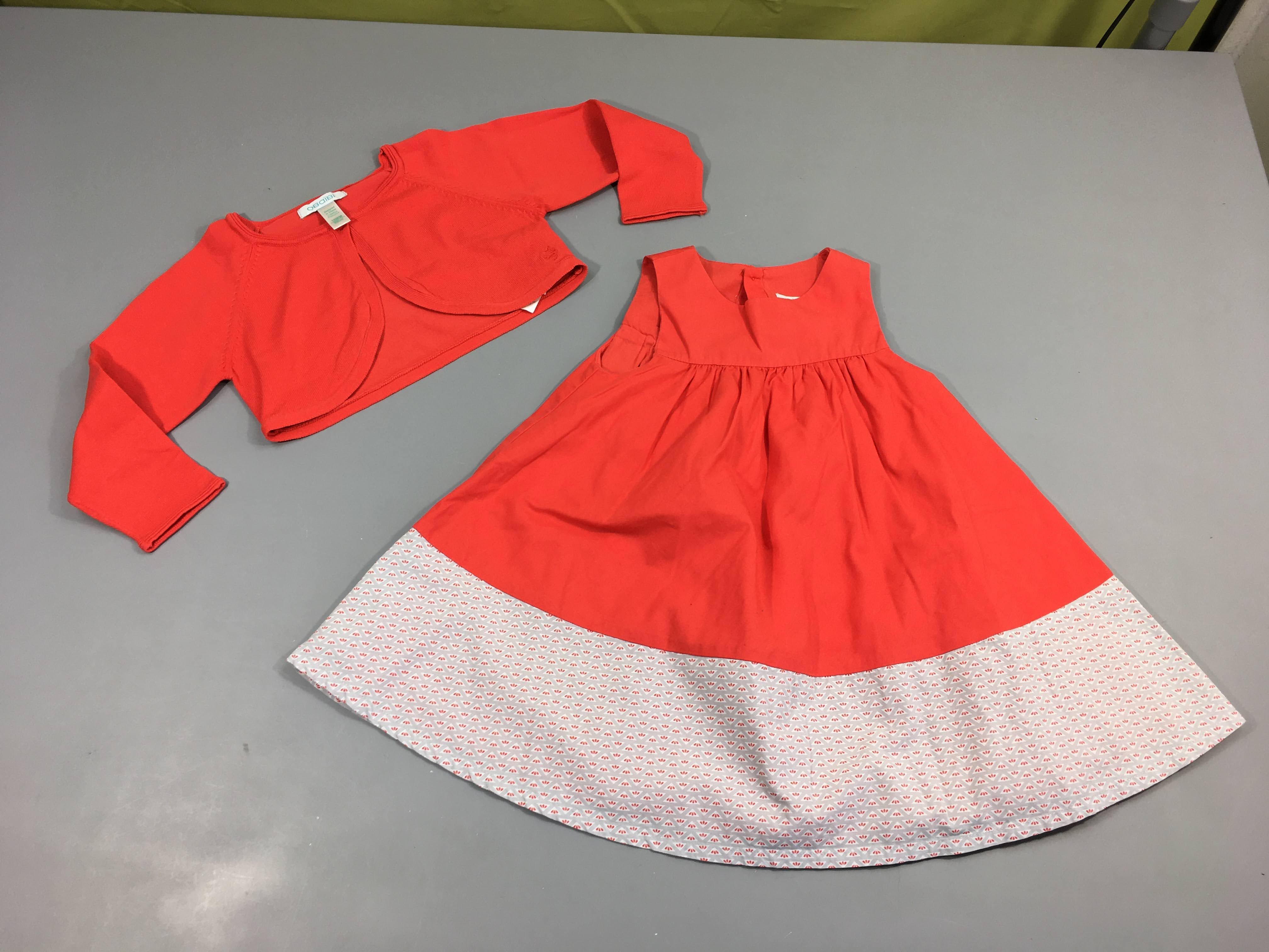 Robe s.m corail + boléro