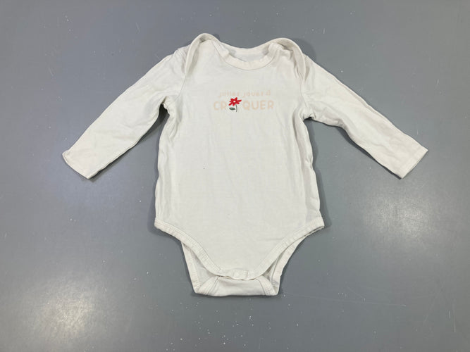 Body m.l blanc croquer, moins cher chez Petit Kiwi