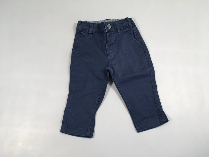 Pantalon chino bleu foncé, moins cher chez Petit Kiwi