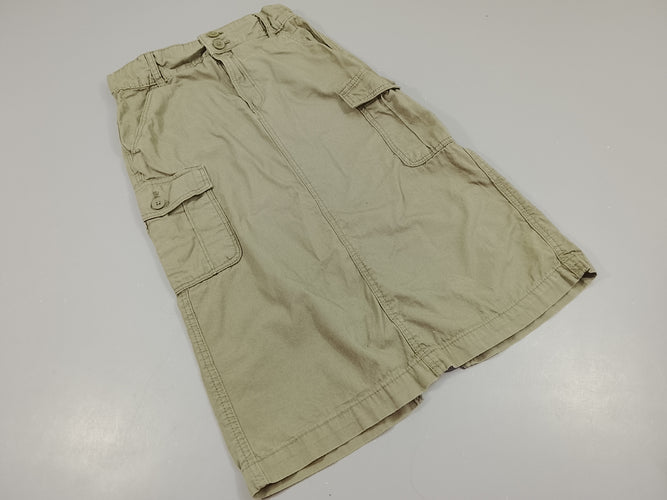 Jupe 3/4 en toile kaki, moins cher chez Petit Kiwi