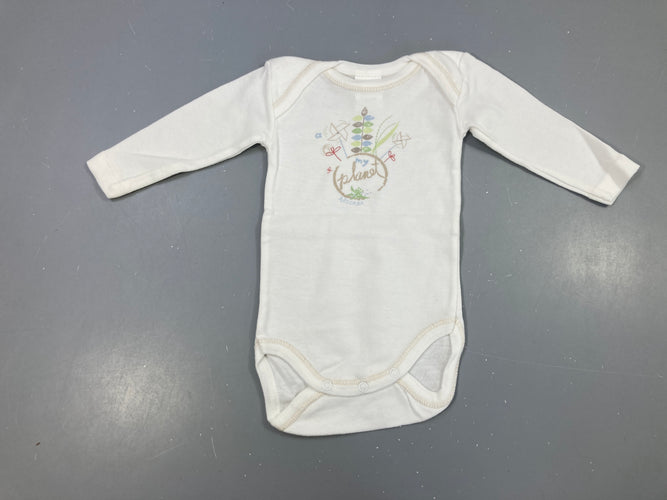 Body m.l écru Planet, moins cher chez Petit Kiwi