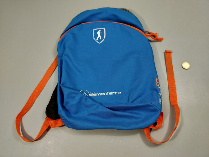 Sac à dos bleu, orange "élémenterre", moins cher chez Petit Kiwi