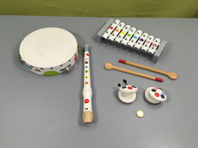 Set musical en bois Confetti-Qques traces d'usure!, moins cher chez Petit Kiwi
