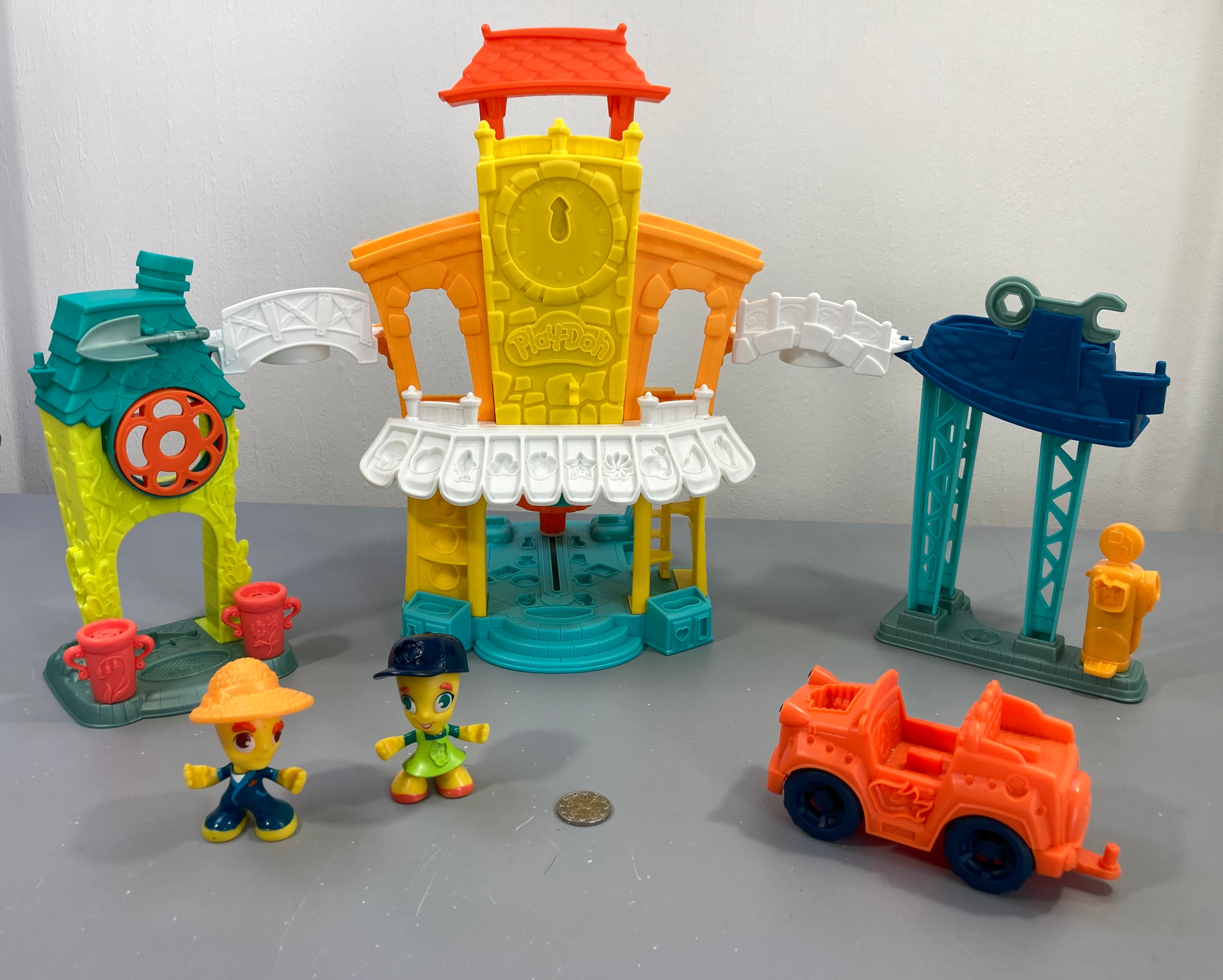 Centre-ville 3 en 1 Play-Doh Town, sans pot plasticine manque 2 éléments