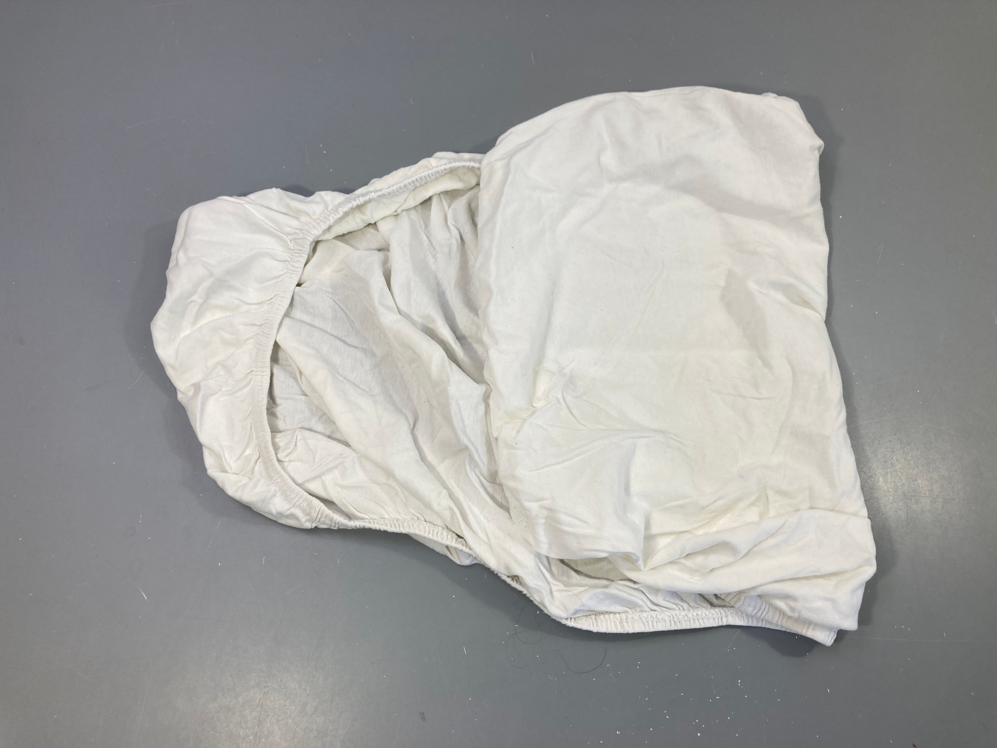 Drap housse blanc pour matelas berceau/nacelle 50-100cm