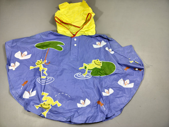 Poncho ciré , grenouille . pas de taille  indiquée., moins cher chez Petit Kiwi