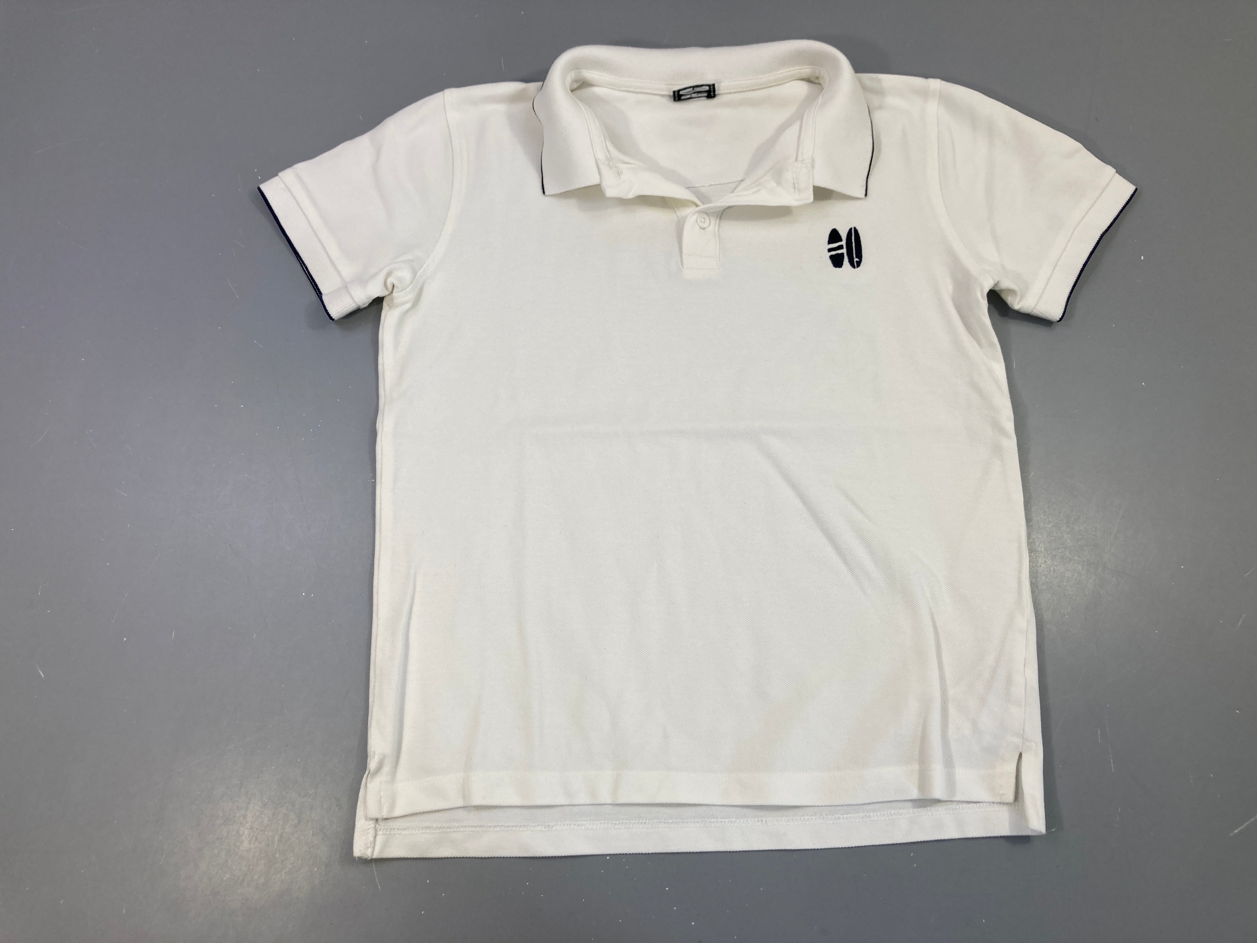 Polo m.c blanc surf