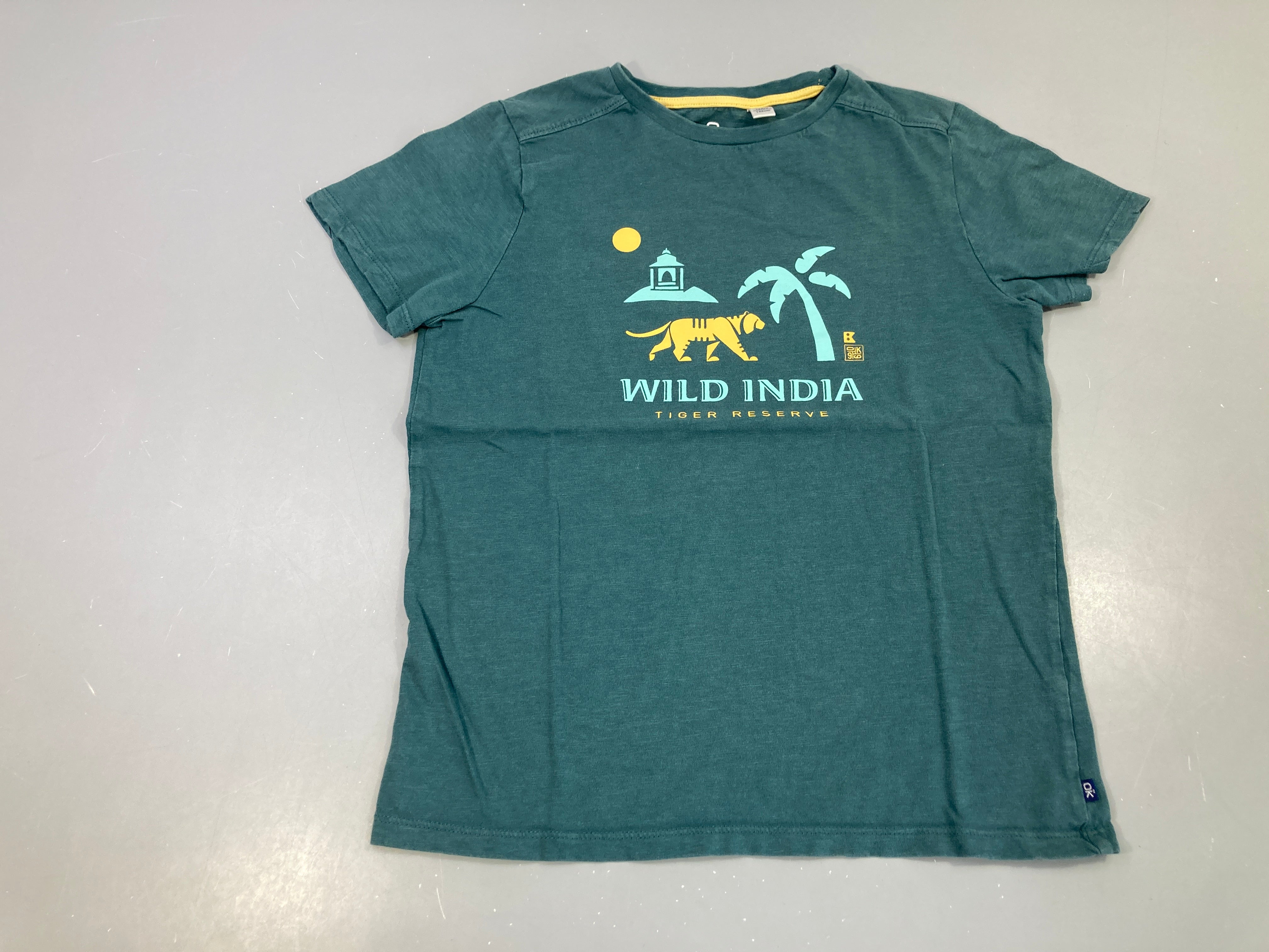 T-shirt m.c vert foncé wild india