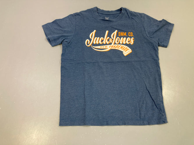 T-shirt m.c bleu foncé Jack&jones, légèrement bouloché, moins cher chez Petit Kiwi