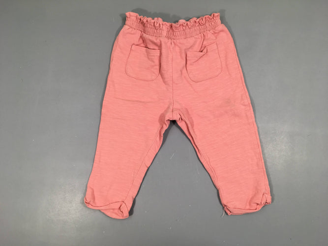 Pantalon jersey rose taille élastique, moins cher chez Petit Kiwi