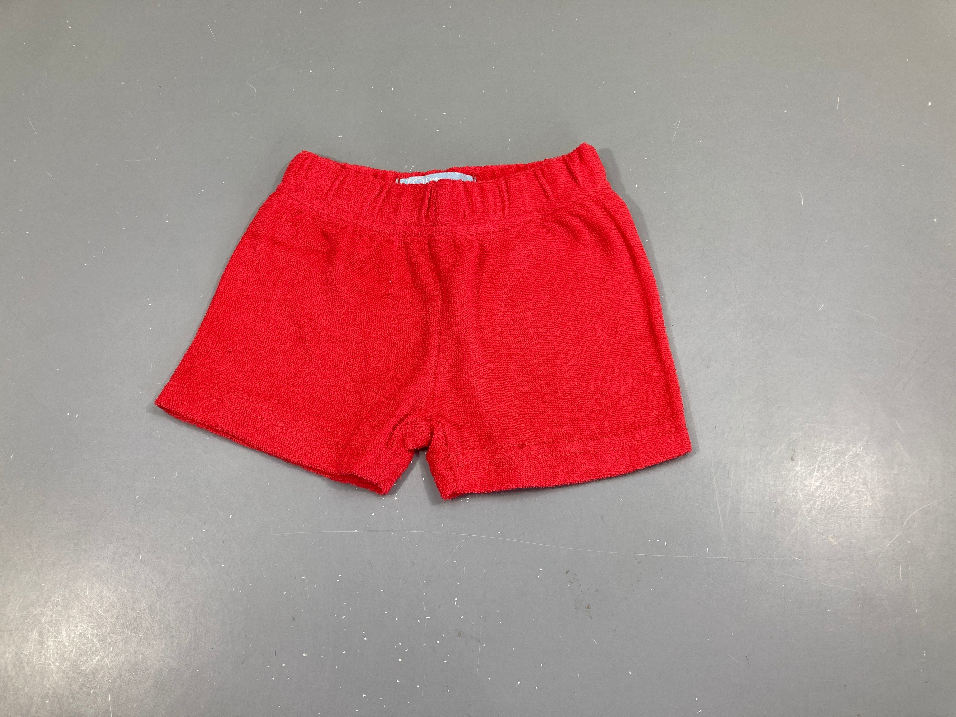 Short éponge rouge