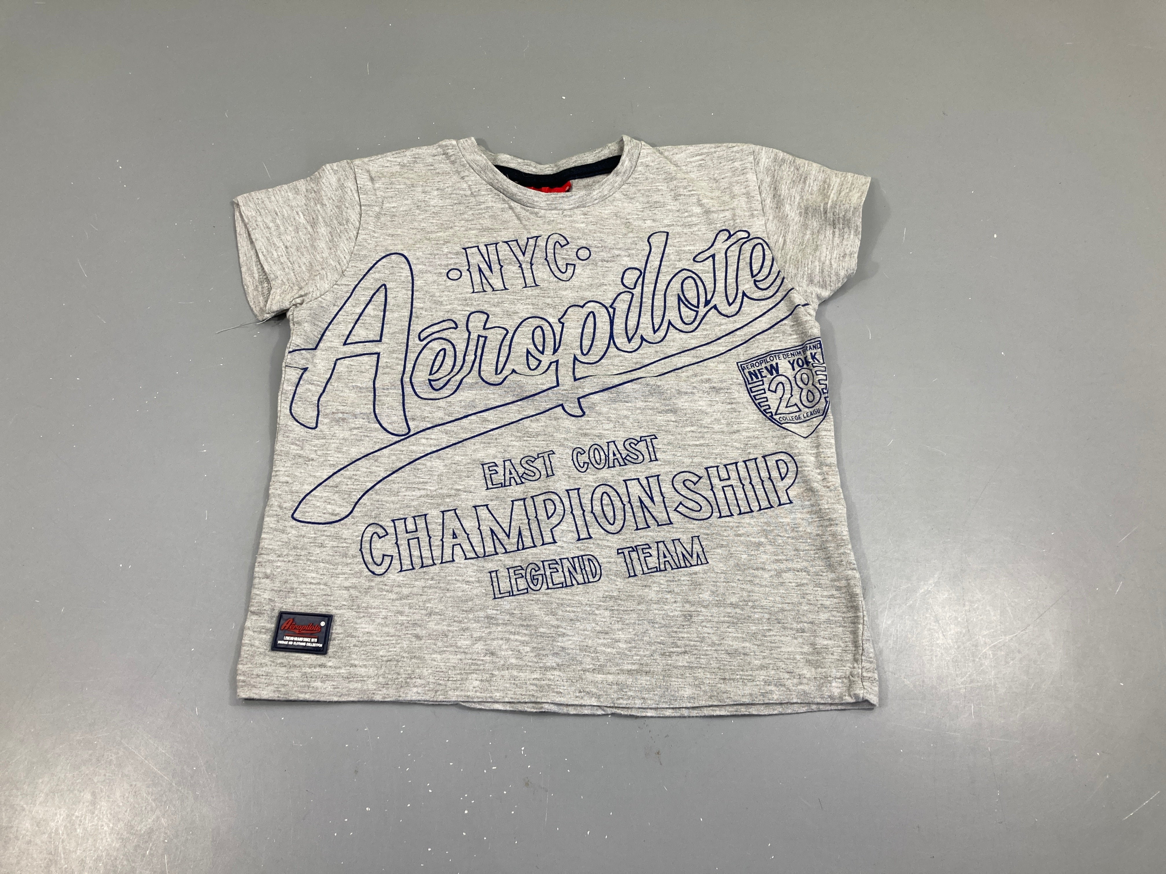 T-shirt m.c gris chiné Aéropilote