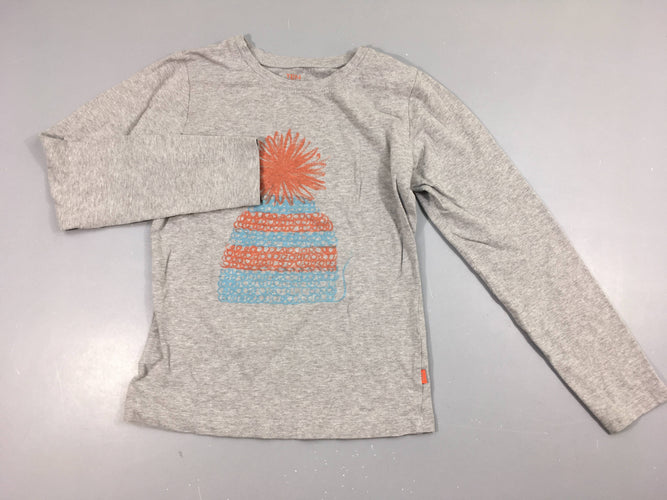 T-shirt m.l gris chiné bonnet, moins cher chez Petit Kiwi