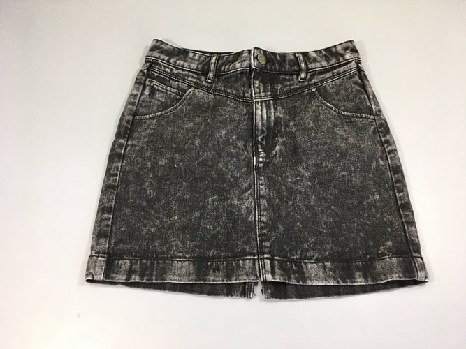 Jupe en jean gris effet delavé Jennyfer, moins cher chez Petit Kiwi