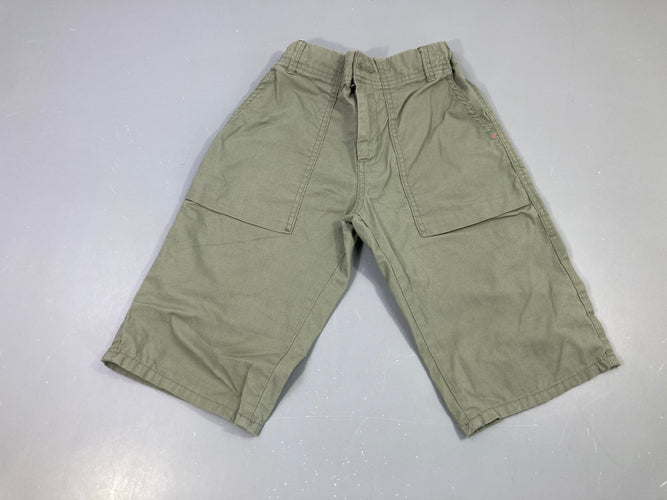 Bermuda slim kaki, moins cher chez Petit Kiwi