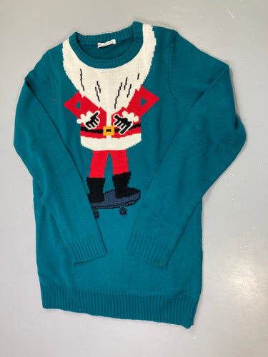 Pull de Noël vert Père Noël, moins cher chez Petit Kiwi