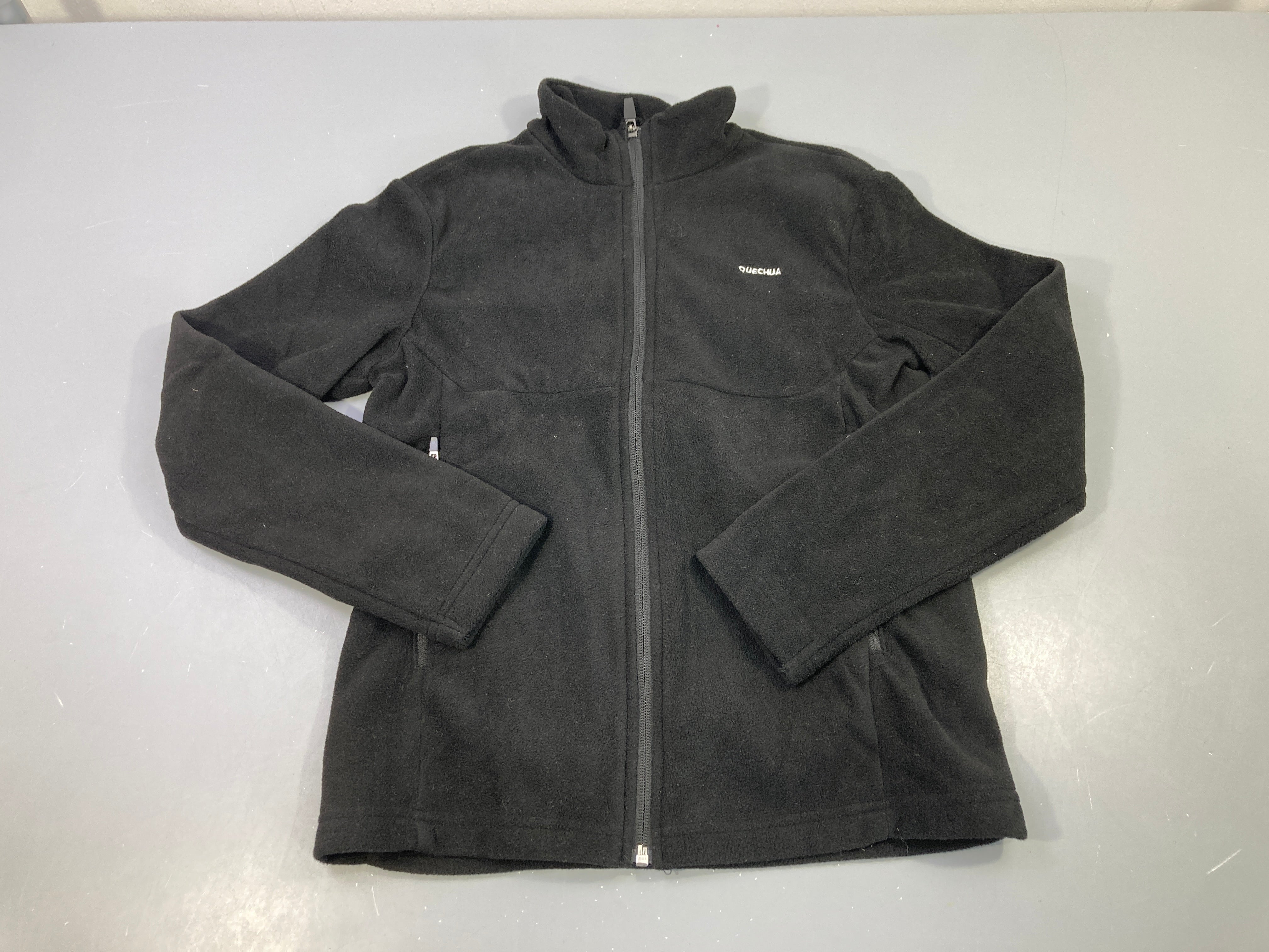 Polar zippé noir quechua