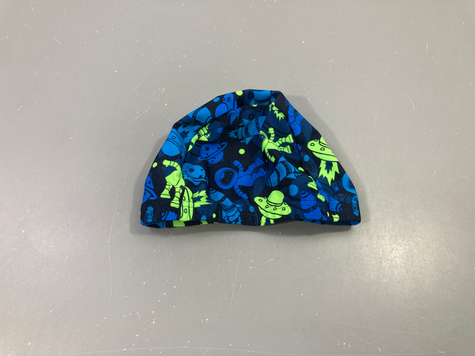 Bonnet de natation bleu espace nabaji, moins cher chez Petit Kiwi