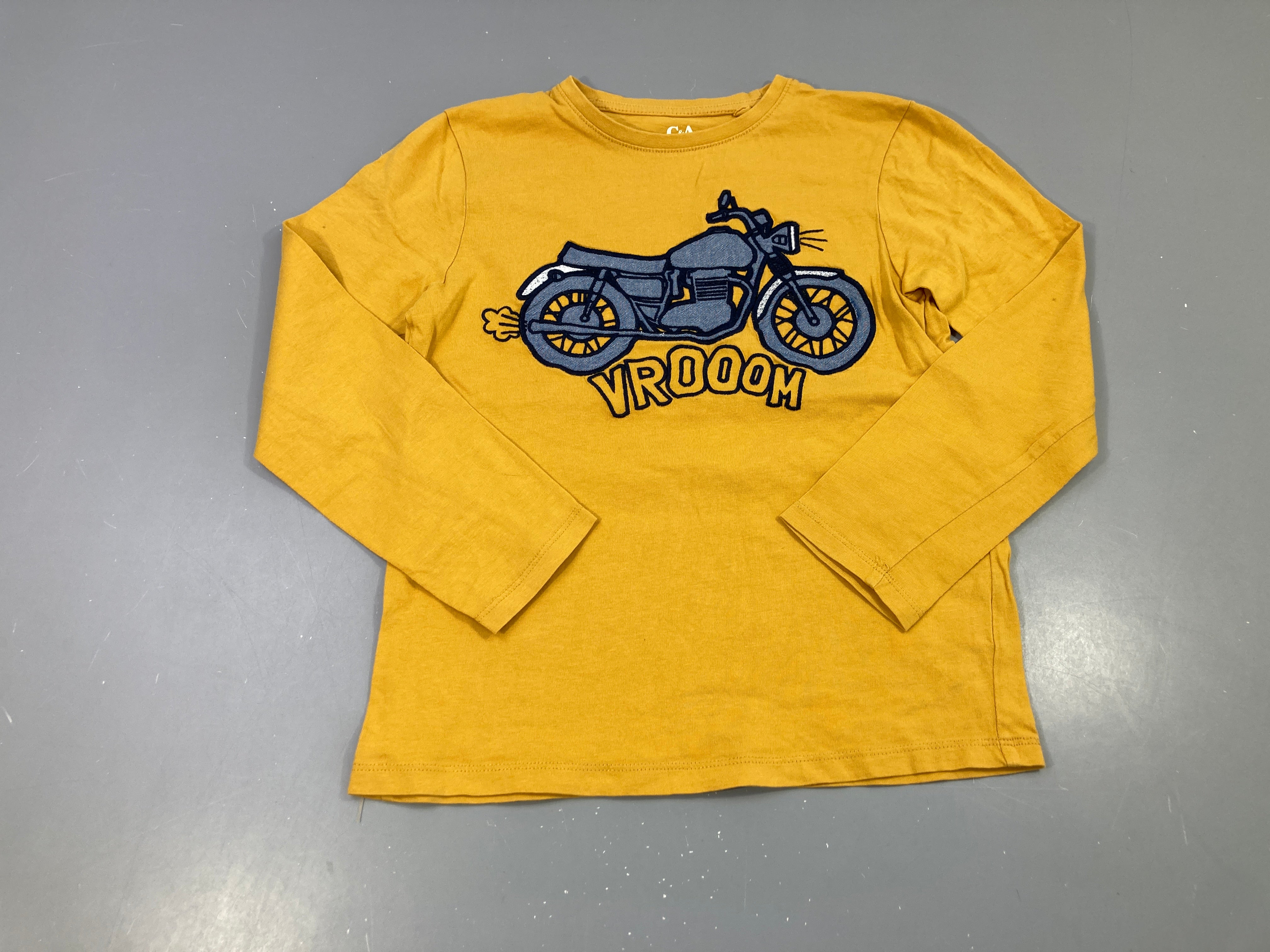 T-shirt m.l jaune Moto
