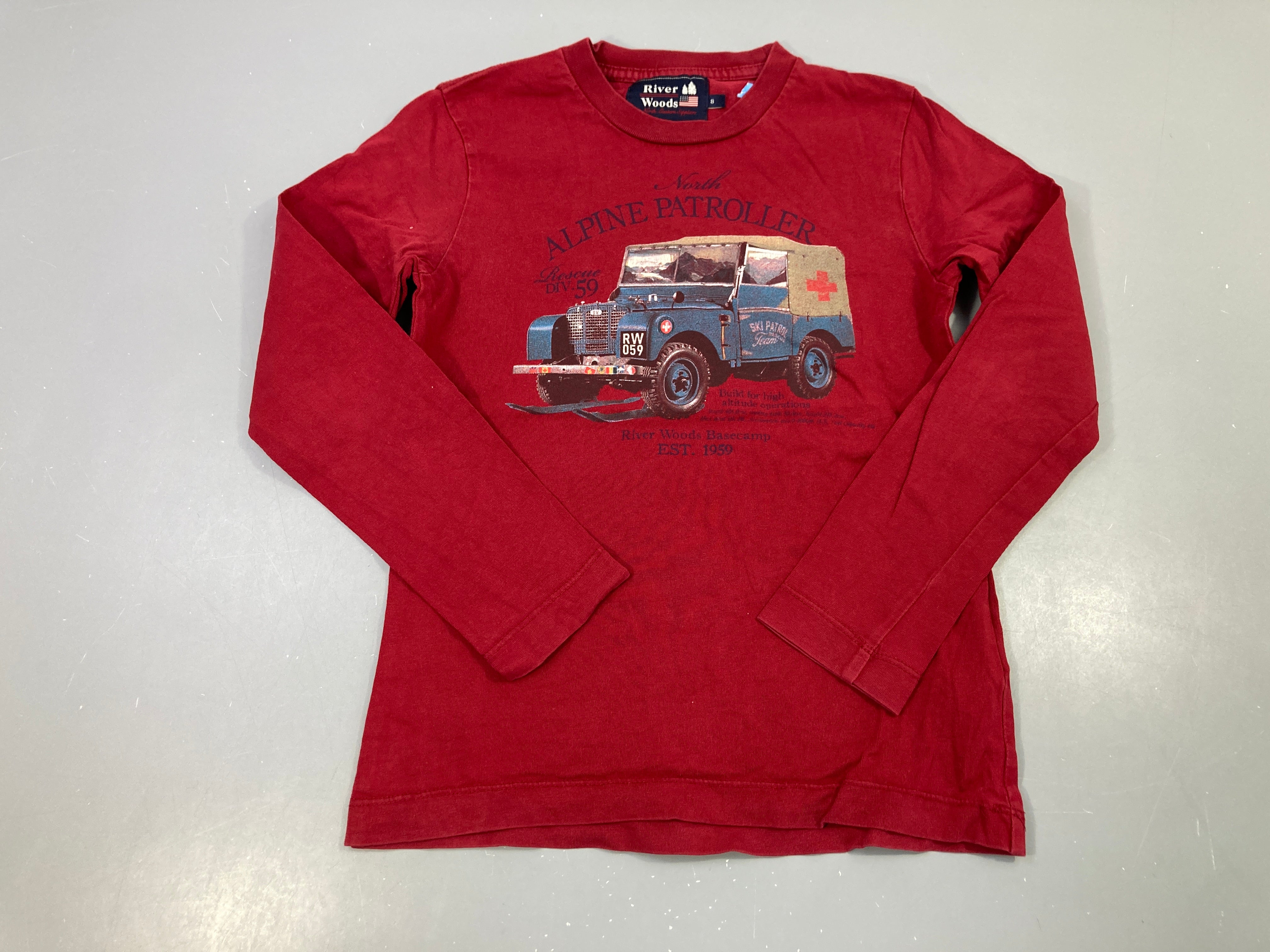 T-shirt m.l rouge Alpine Patroller