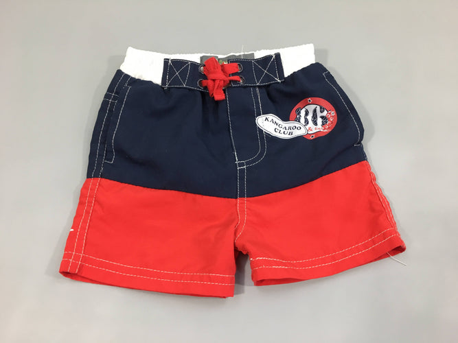 Maillot short rouge/bleu foncé/blanc kangaroo, moins cher chez Petit Kiwi