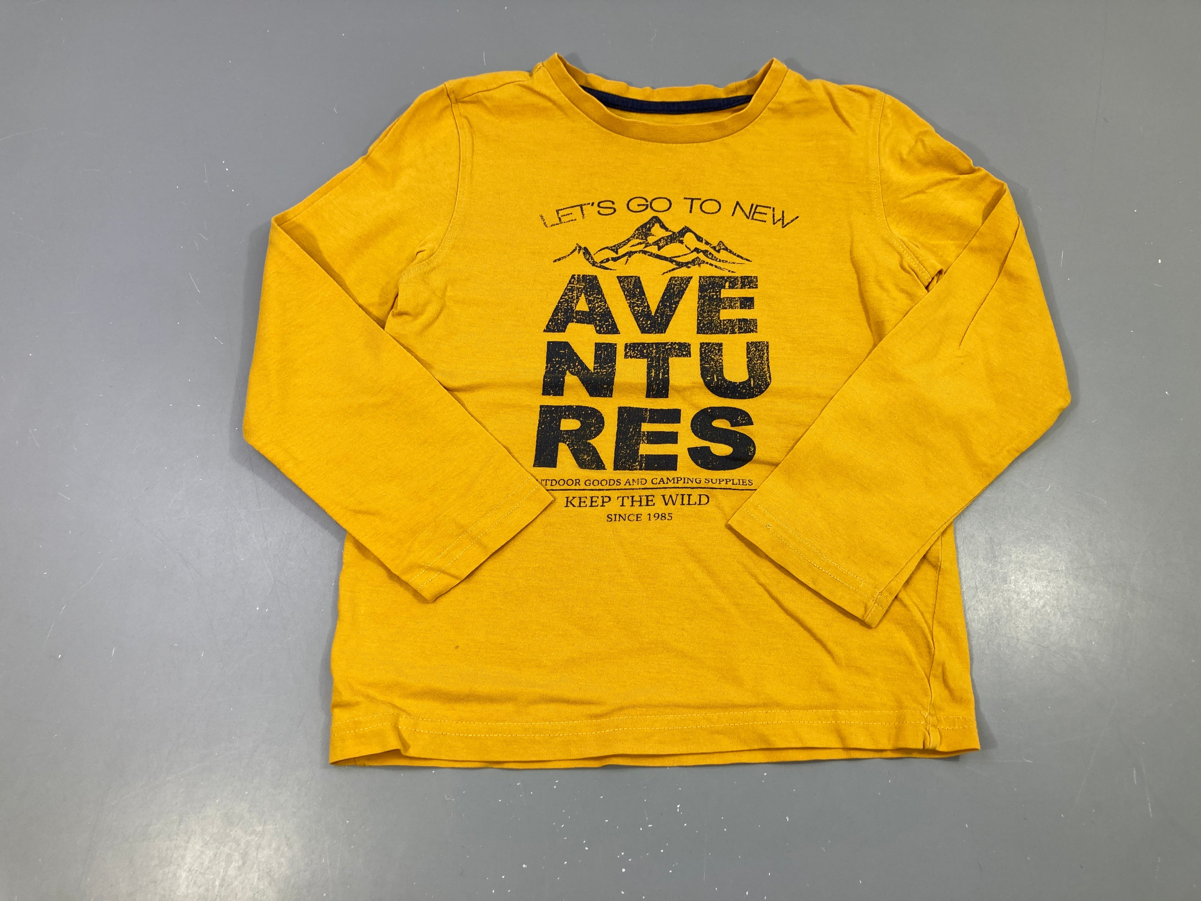 T-shirt m.l jaune Aventure