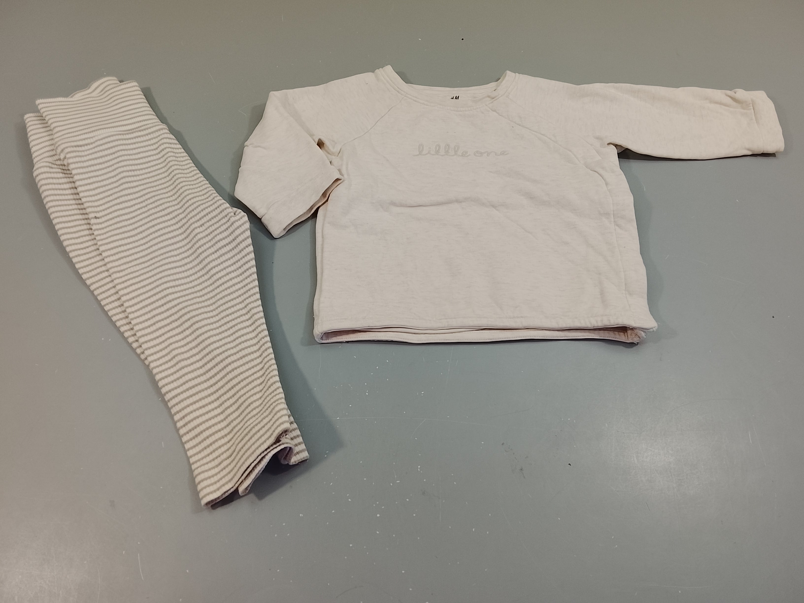 Sweat écru flammé  