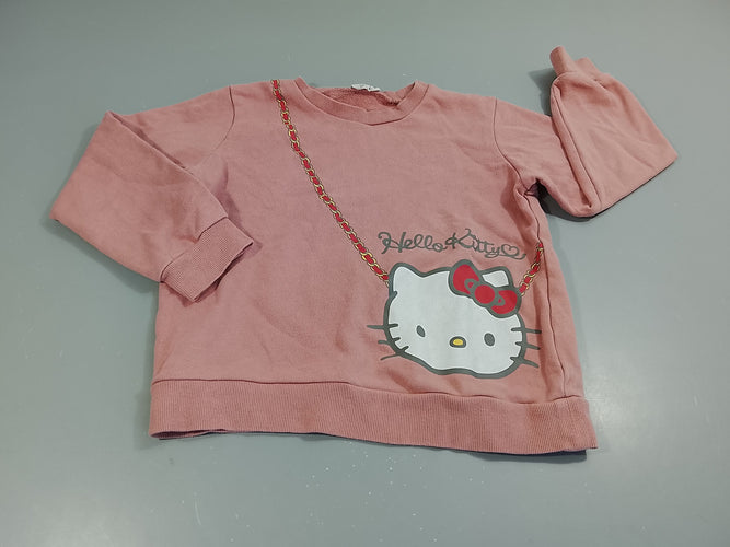 Sweat rose "Hello Kitty", moins cher chez Petit Kiwi