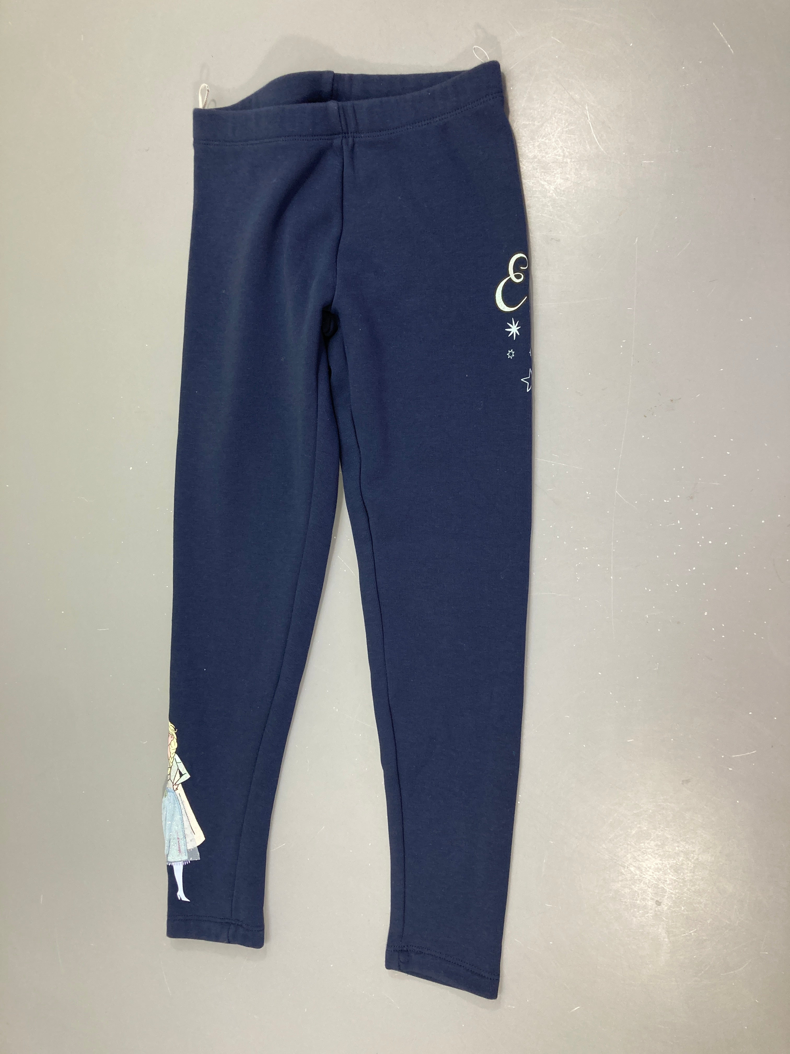 Legging épais molleton bleu marine Elsa