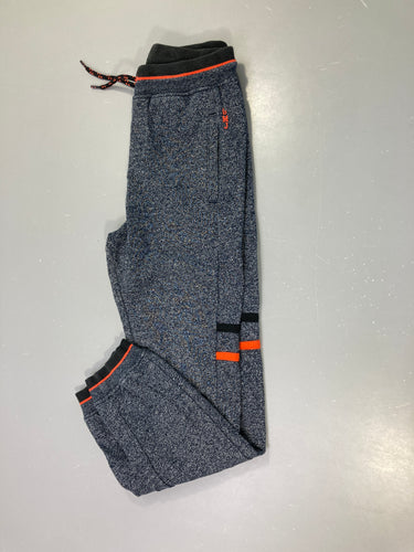 Pantalon de training bleu moucheté gris, moins cher chez Petit Kiwi