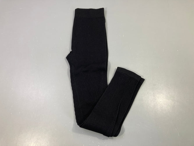 Legging noir épais cotelé, moins cher chez Petit Kiwi