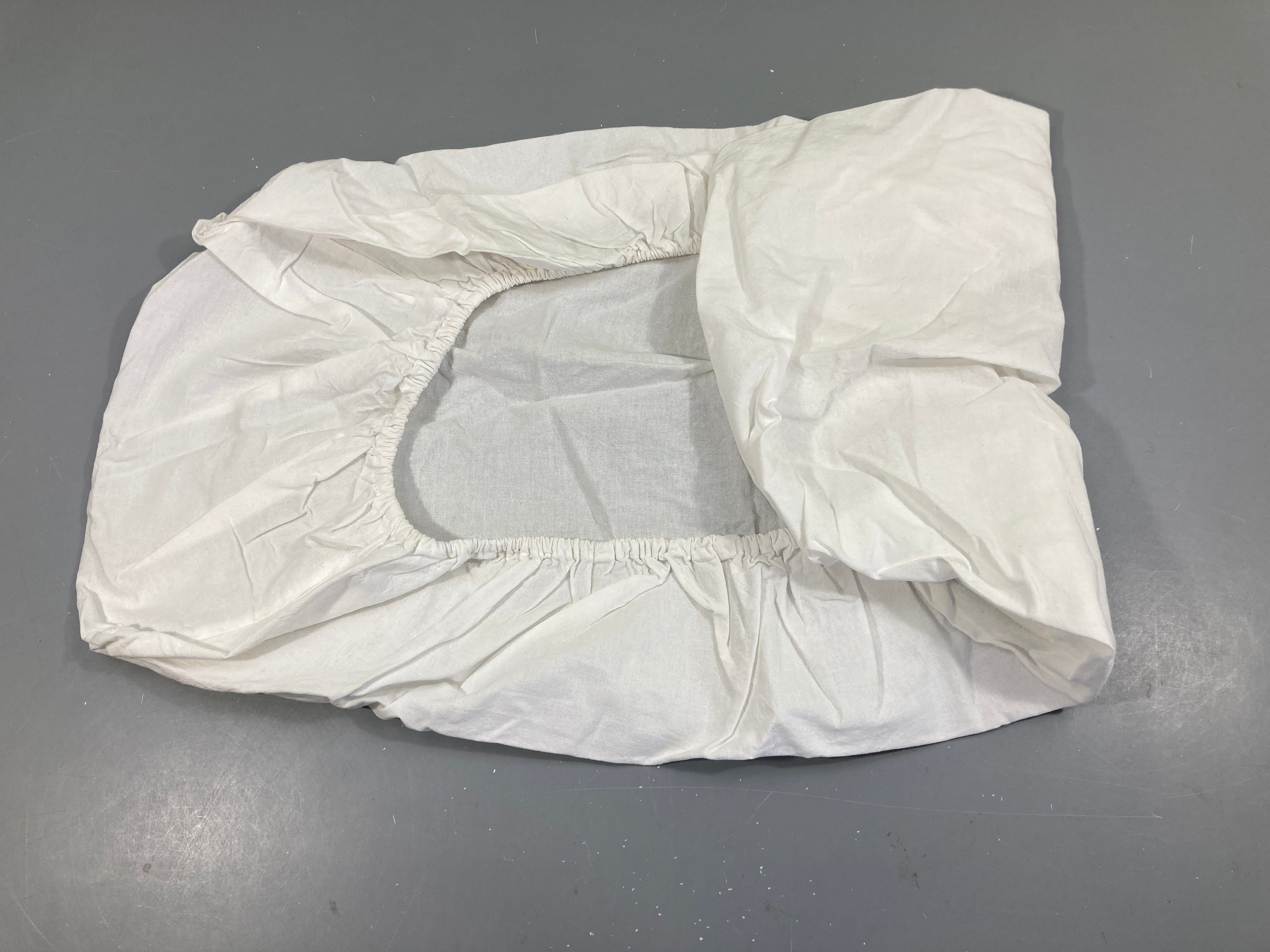 Drap housse coton blanc, 30x70cm