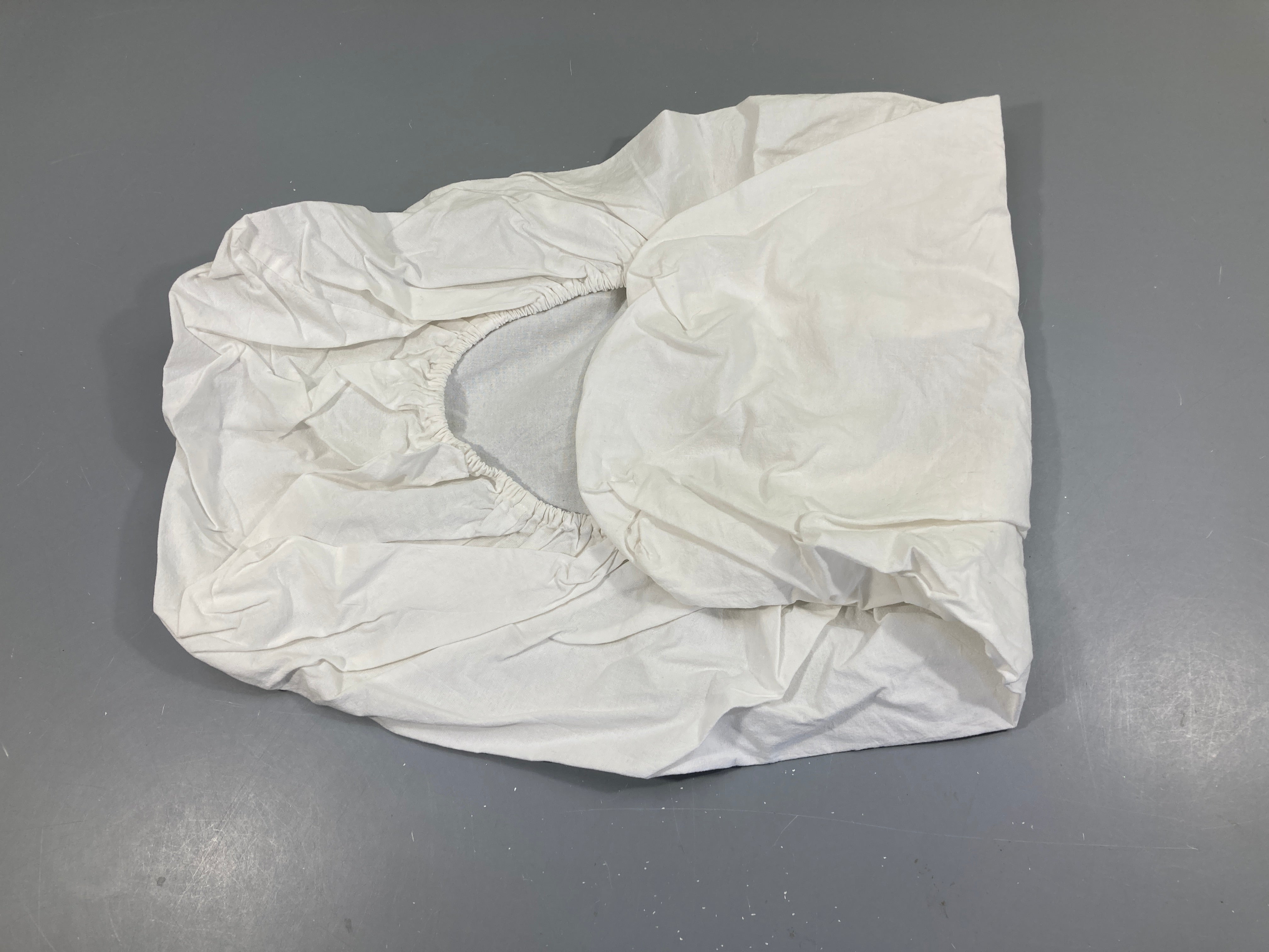 Drap housse coton blanc, 40x80cm LEN