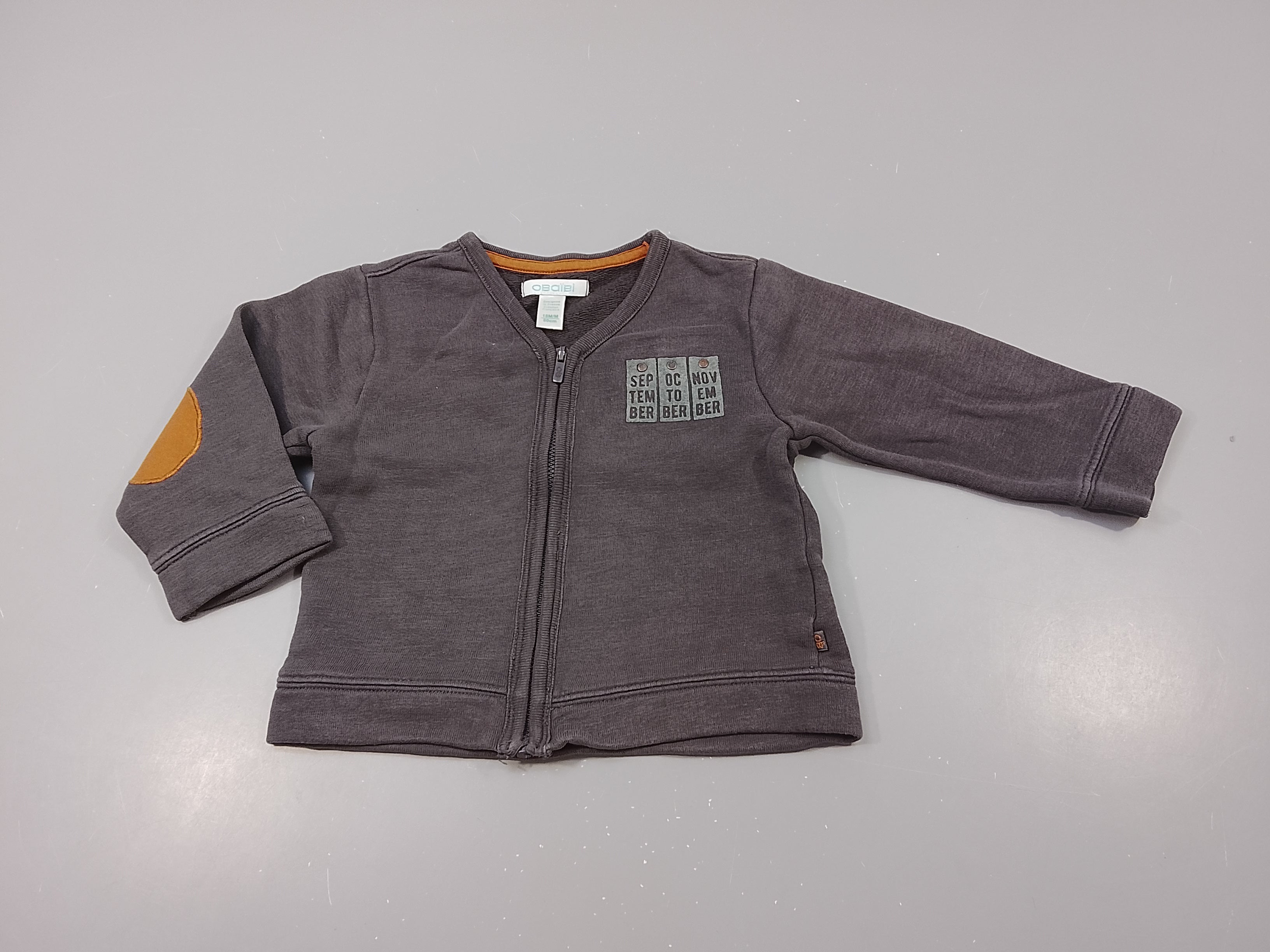 Sweat zippé gris 