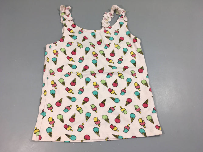 T-shirt s.m rose avec glaces, moins cher chez Petit Kiwi