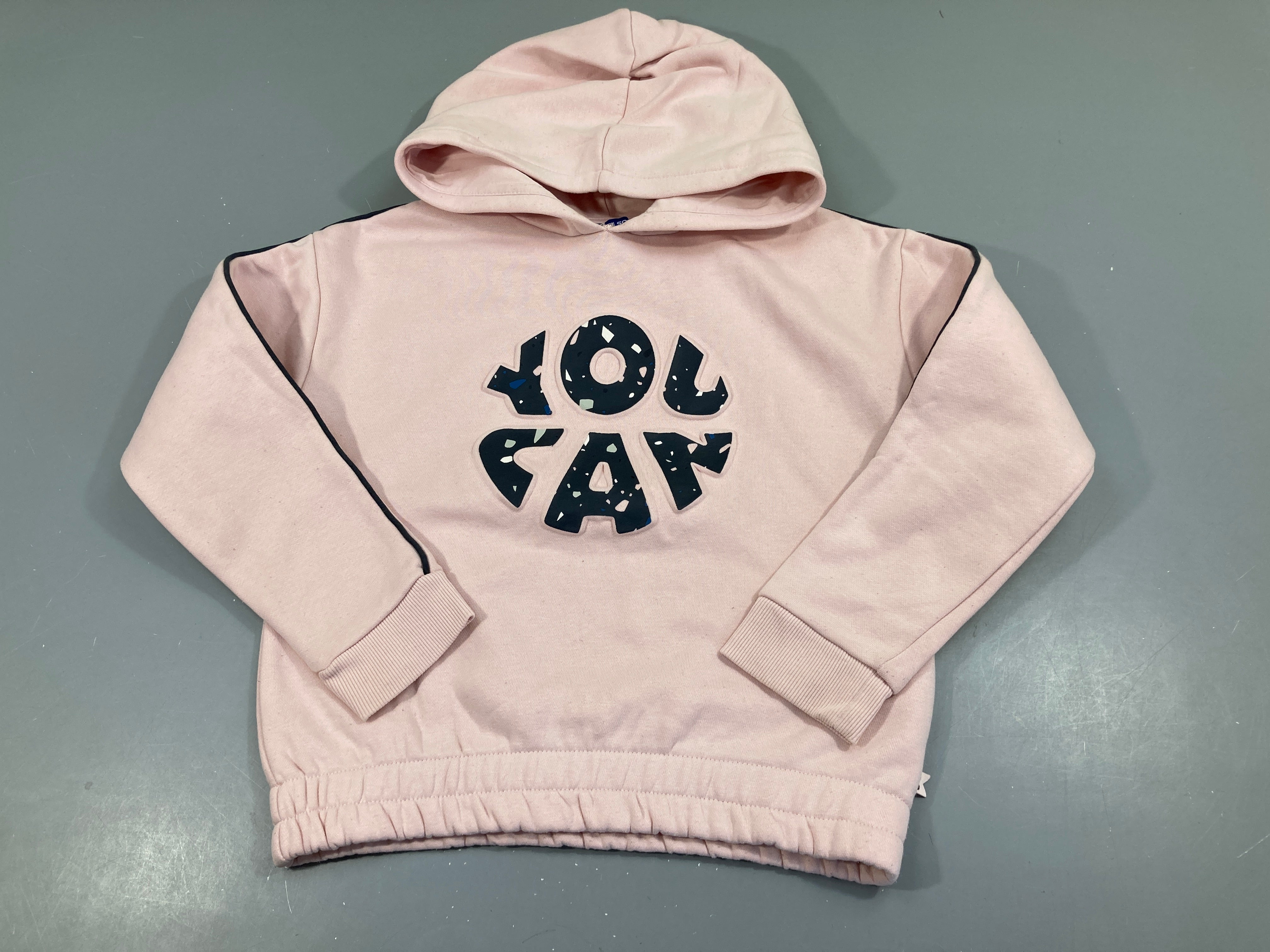 Sweat à capuche rose clair YOU