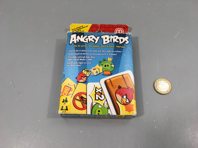 Jeu de cartes Angr.y Birds +5a Boîte légèrement cornée sur dessus, moins cher chez Petit Kiwi