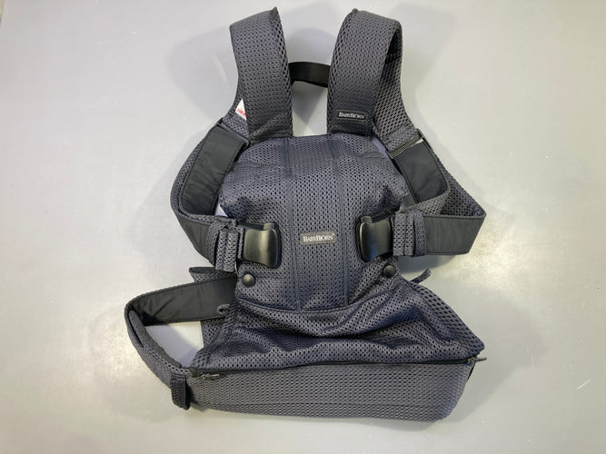 Etat neuf-Porte bébé ventral/dorsal One Air mesh 3D anthracite de 0 à 3a / 3,5 à 15 kg Ceinture large et solide- Bretelles rembourrées, moins cher chez Petit Kiwi