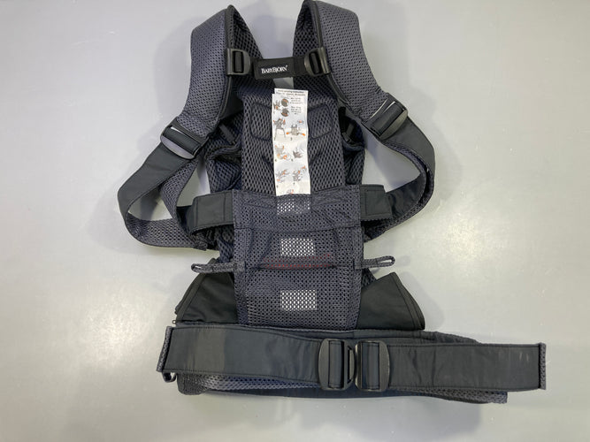 Etat neuf-Porte bébé ventral/dorsal One Air mesh 3D anthracite de 0 à 3a / 3,5 à 15 kg Ceinture large et solide- Bretelles rembourrées, moins cher chez Petit Kiwi
