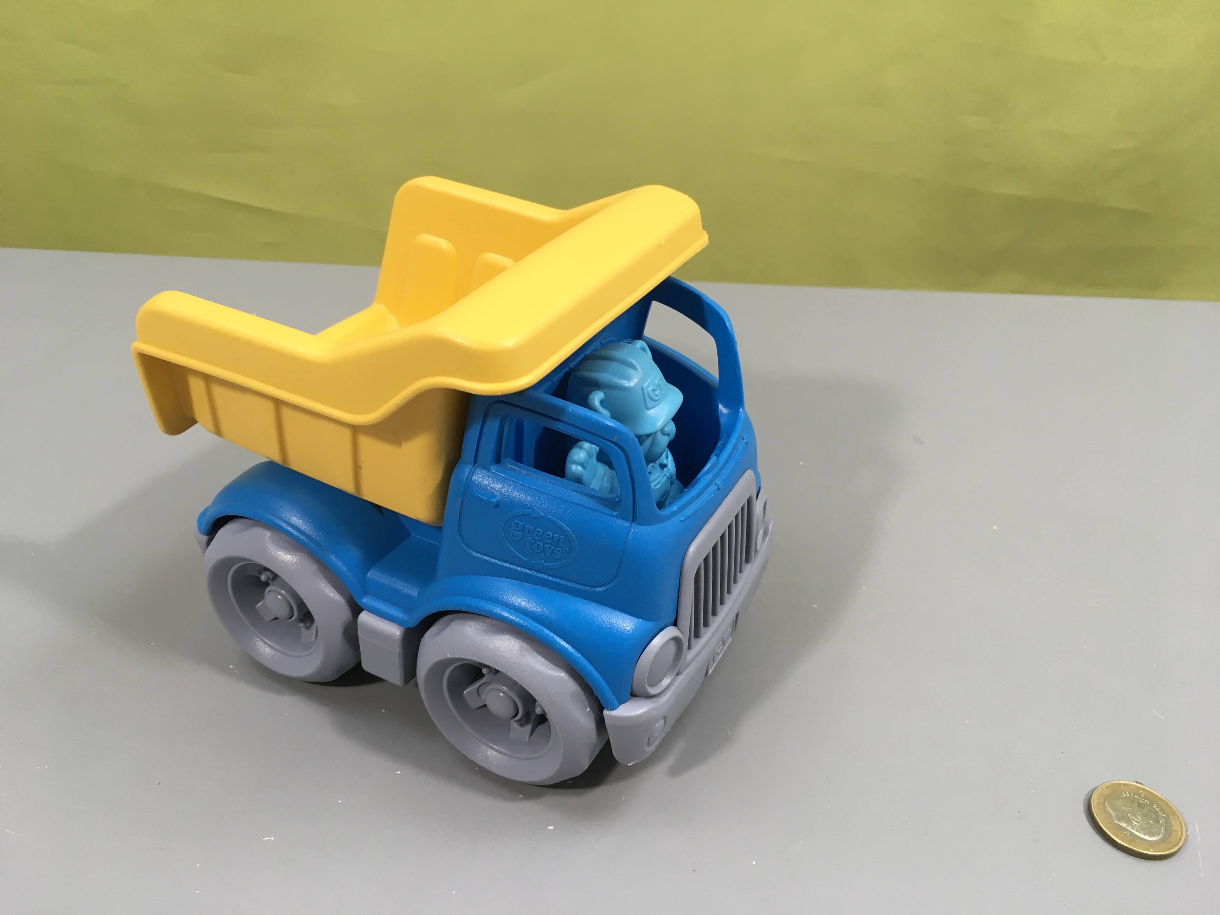 Camion benne basculante avec un personnage, véhicule éco-conçu, Green Toys