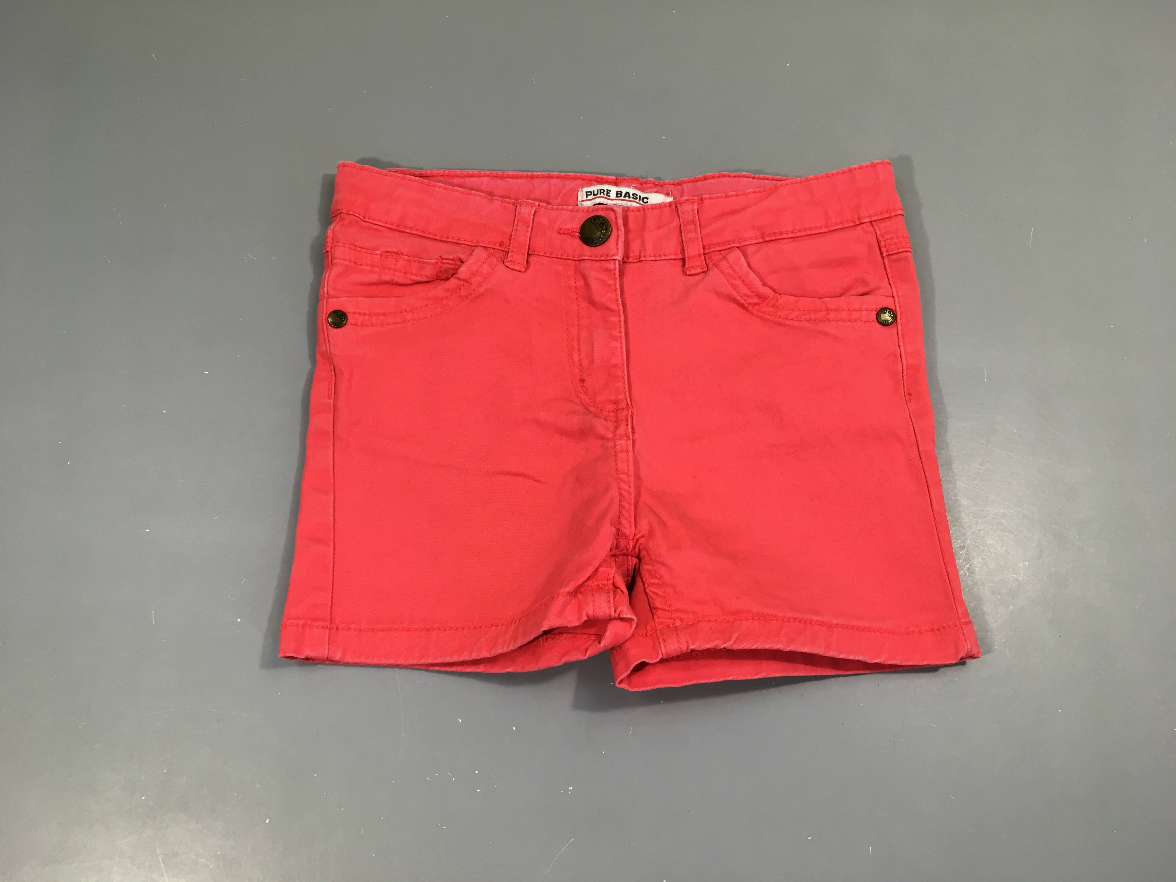 Short toile rose
