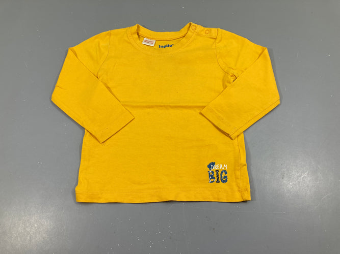 T-shirt m.l jaune, moins cher chez Petit Kiwi