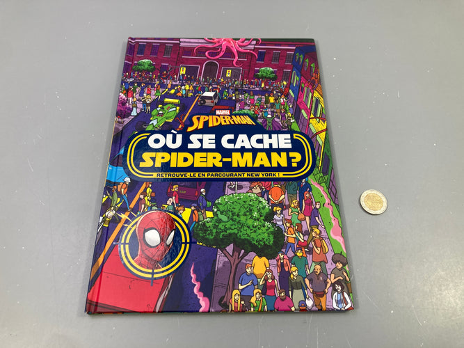 Cherche et trouve-Où se chache Spider-Man?, moins cher chez Petit Kiwi
